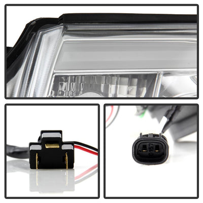 Light Bar DRL Chrome Projector Headlights <br>12-15 Toyota Tacoma