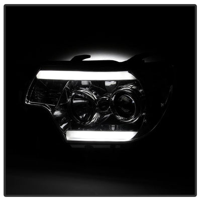 Light Bar DRL Chrome Projector Headlights <br>12-15 Toyota Tacoma