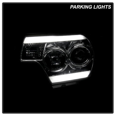 Light Bar DRL Chrome Projector Headlights <br>12-15 Toyota Tacoma