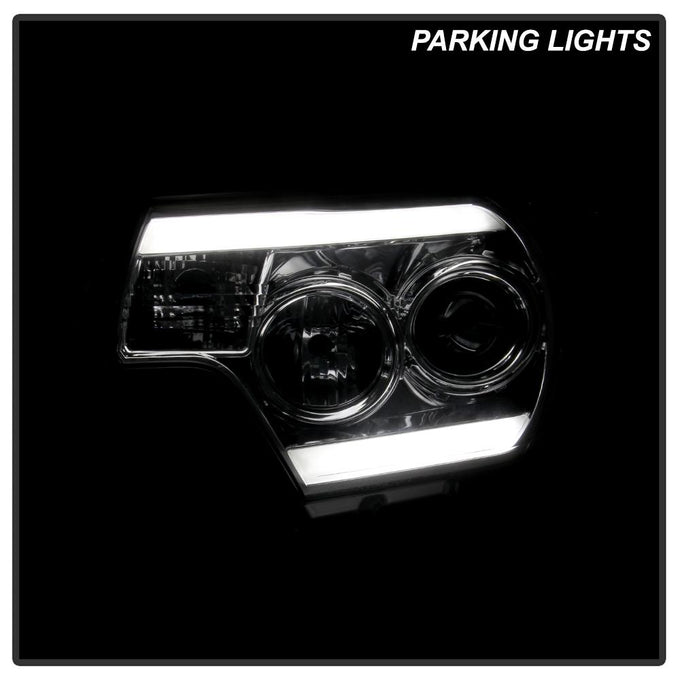 Light Bar DRL Chrome Projector Headlights <br>12-15 Toyota Tacoma