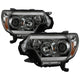 Light Bar DRL Smoke Projector Headlights <br>12-15 Toyota Tacoma