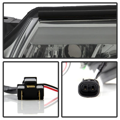 Light Bar DRL Smoke Projector Headlights <br>12-15 Toyota Tacoma