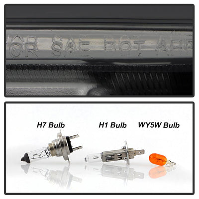 Light Bar DRL Smoke Projector Headlights <br>12-15 Toyota Tacoma