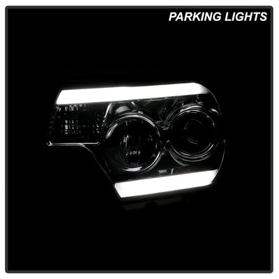 Light Bar DRL Smoke Projector Headlights <br>12-15 Toyota Tacoma