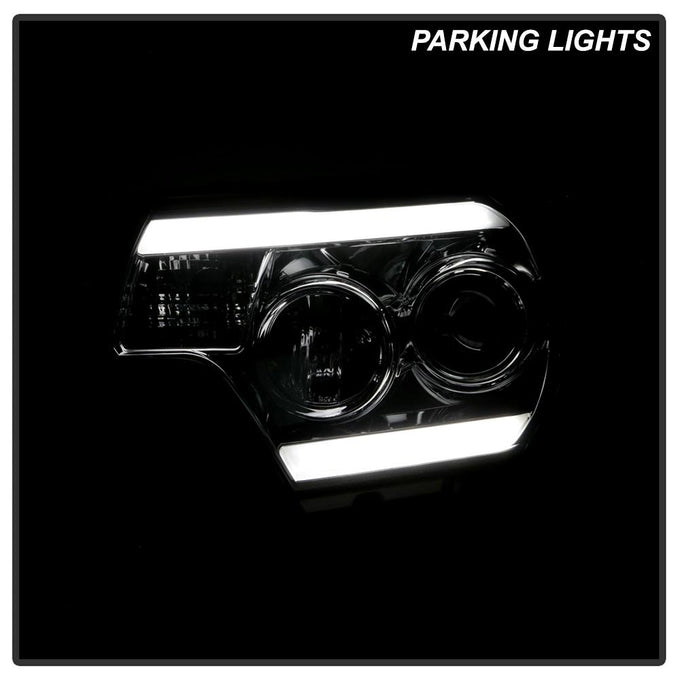 Light Bar DRL Smoke Projector Headlights <br>12-15 Toyota Tacoma