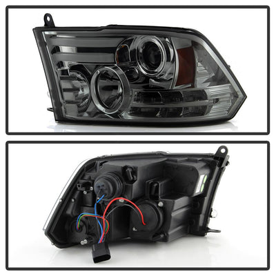 Light Bar DRL Smoke Projector Headlights <br>13-16 Ram 2500 3500 13-18 Ram 1500