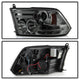 Light Bar DRL Smoke Projector Headlights <br>09-18 Ram 1500 2500 3500
