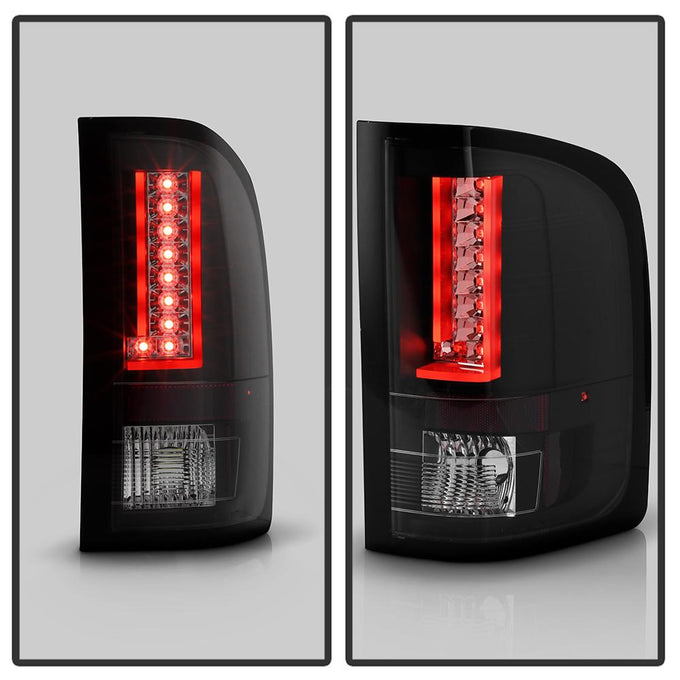 Version 2 Black LED Tail Lights <br>07-13 Chevy Silverado 1500 2500 HD 3500 HD