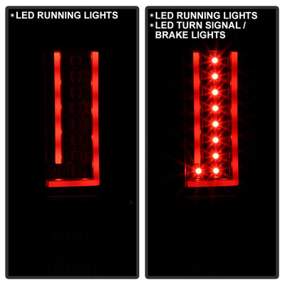 Version 2 Black LED Tail Lights <br>07-13 Chevy Silverado 1500 2500 HD 3500 HD