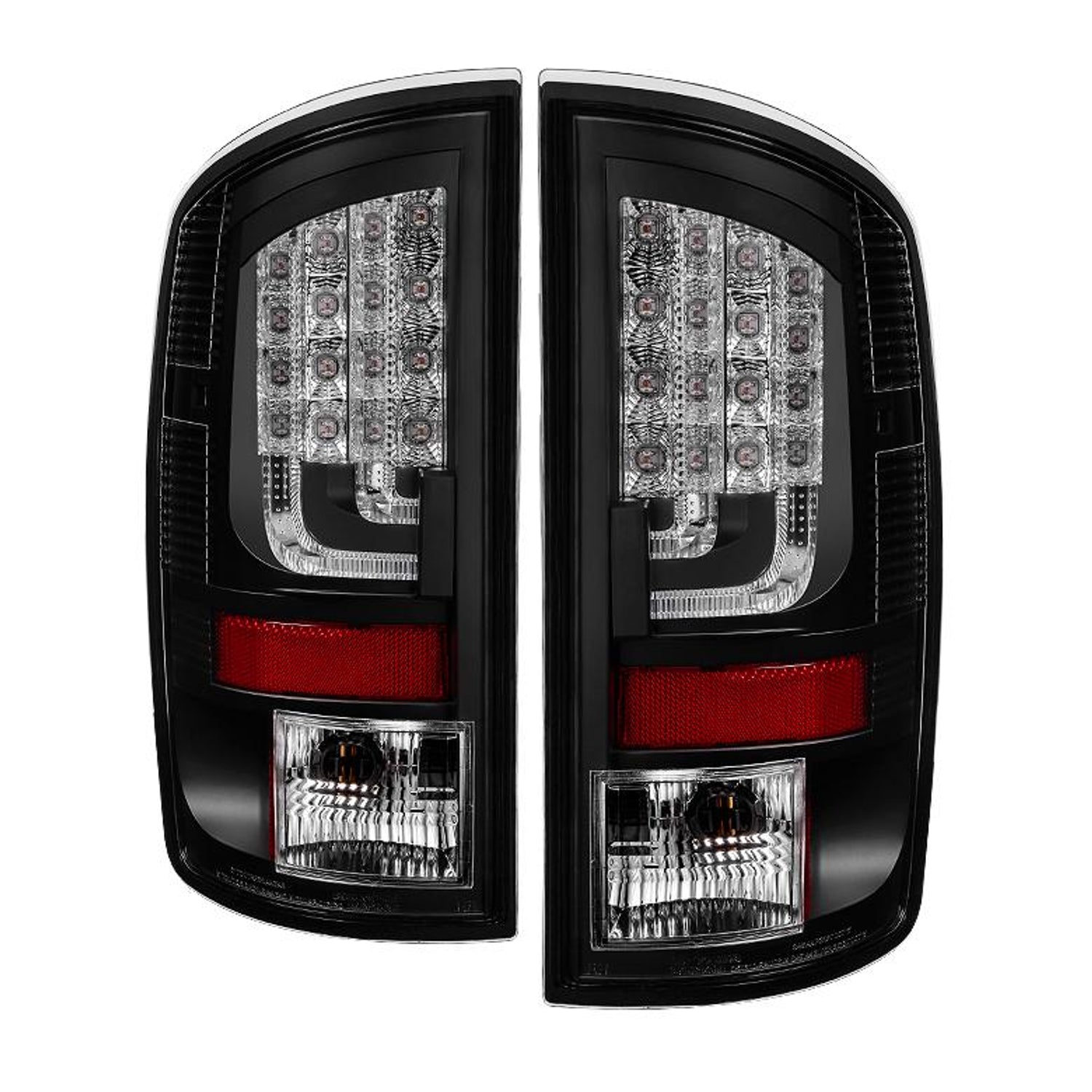 Version 2 Black LED Tail Lights <br>02-06 Dodge Ram 1500 03-06 Dodge Ram 3500 Ram 2500