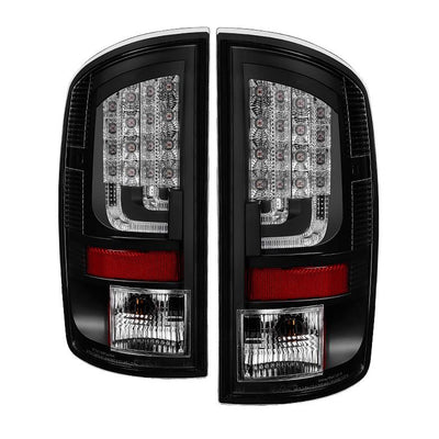 Version 2 Black LED Tail Lights <br>02-06 Dodge Ram 1500 03-06 Dodge Ram 3500 Ram 2500