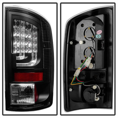 Version 2 Black LED Tail Lights <br>02-06 Dodge Ram 1500 03-06 Dodge Ram 3500 Ram 2500