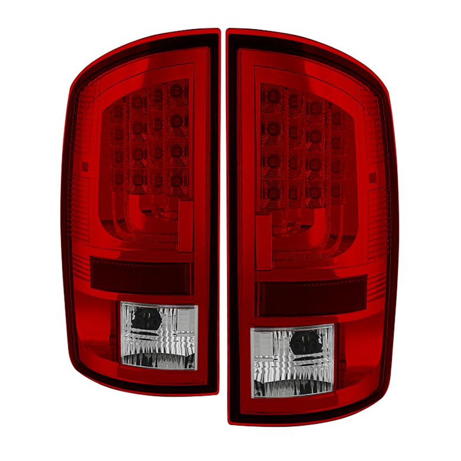 Version 2 Red Clear LED Tail Lights <br>02-06 Dodge Ram 1500 03-06 Dodge Ram 3500 Ram 2500