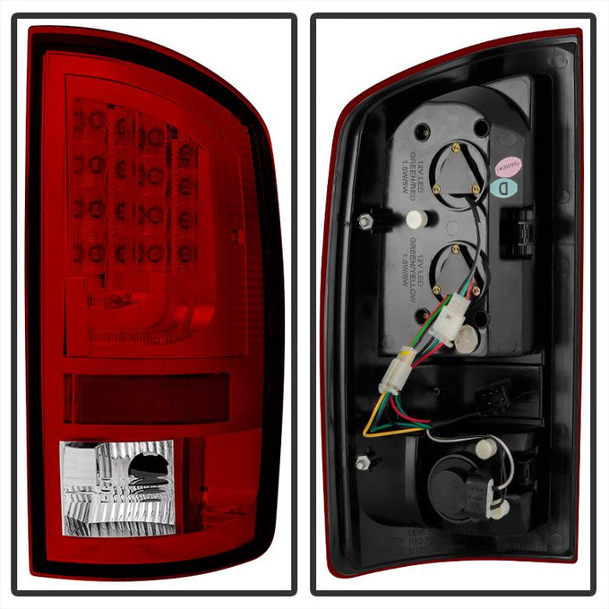 Version 2 Red Clear LED Tail Lights <br>02-06 Dodge Ram 1500 03-06 Dodge Ram 3500 Ram 2500