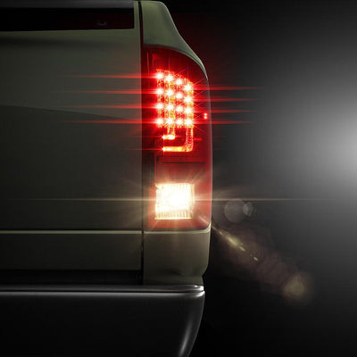 Version 2 Red Clear LED Tail Lights <br>02-06 Dodge Ram 1500 03-06 Dodge Ram 3500 Ram 2500