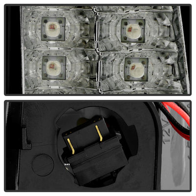 Version 2 Black LED Tail Lights <br>99-02 Chevy Silverado, GMC Sierra 1500 2500 3500