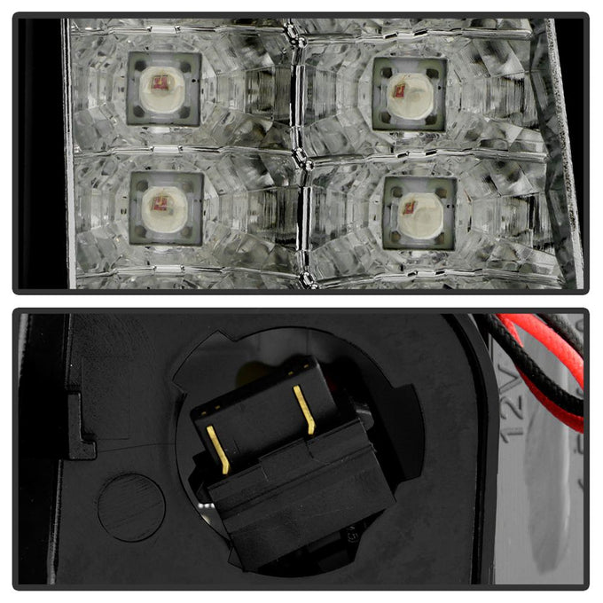 Version 2 Black LED Tail Lights <br>99-02 Chevy Silverado, GMC Sierra 1500 2500 3500
