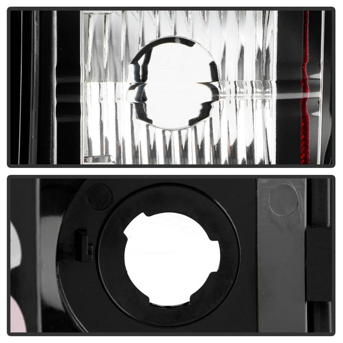 Version 2 Black LED Tail Lights <br>99-02 Chevy Silverado, GMC Sierra 1500 2500 3500