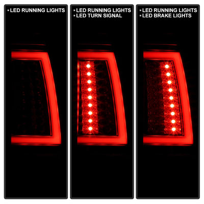 Version 2 Black LED Tail Lights <br>99-02 Chevy Silverado, GMC Sierra 1500 2500 3500