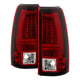 Version 2 Red Clear LED Tail Lights <br>99-02 Chevy Silverado, GMC Sierra 1500 2500 3500