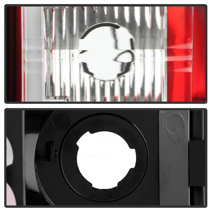 Version 2 Red Clear LED Tail Lights <br>99-02 Chevy Silverado, GMC Sierra 1500 2500 3500