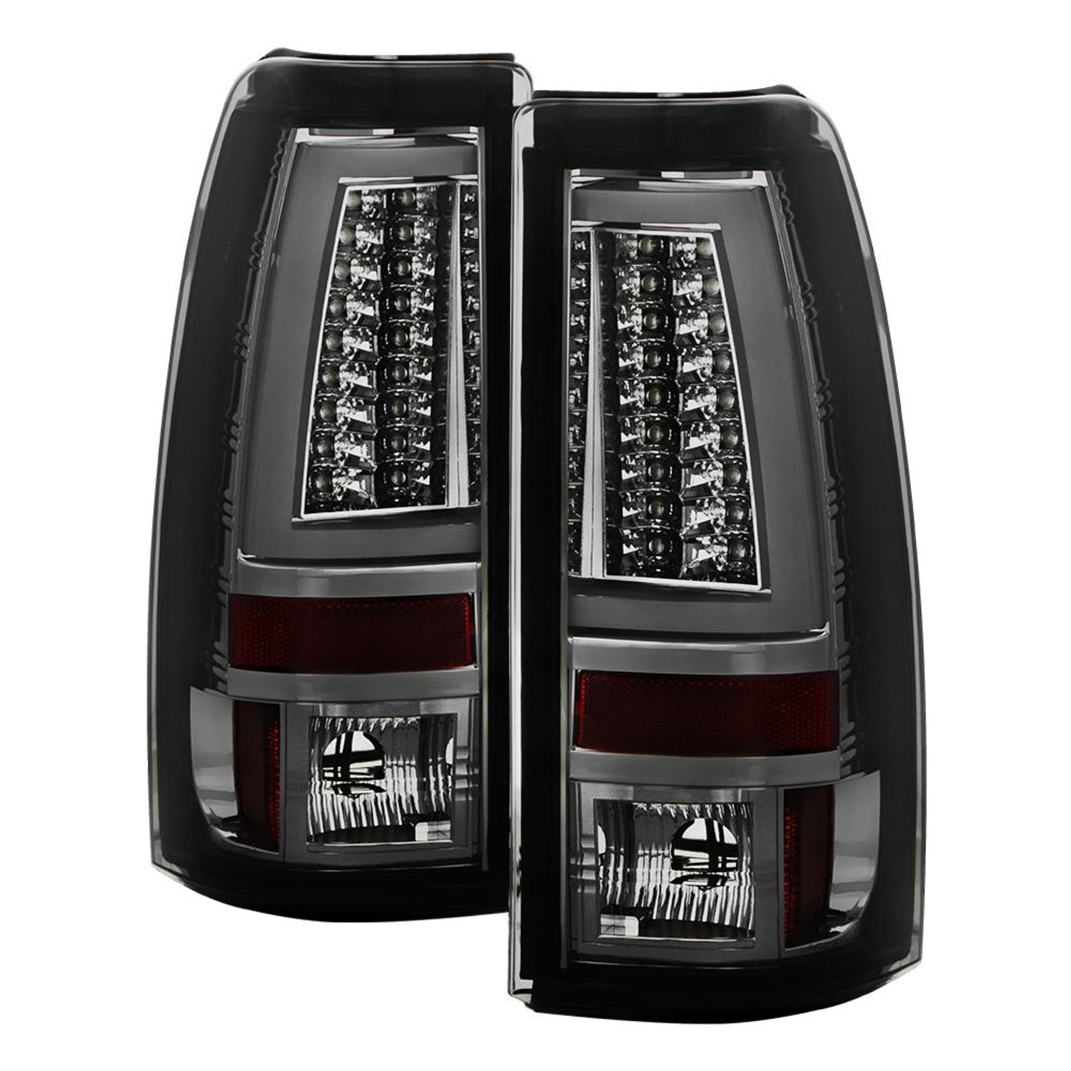 Version 2 Smoke LED Tail Lights <br>99-02 Chevy Silverado, GMC Sierra 1500 2500 3500