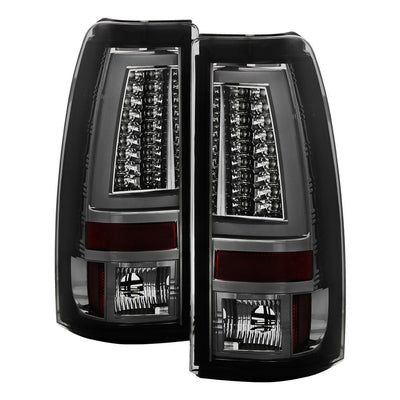 Version 2 Smoke LED Tail Lights <br>99-02 Chevy Silverado, GMC Sierra 1500 2500 3500