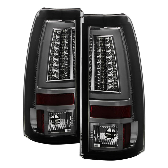 Version 2 Smoke LED Tail Lights <br>99-02 Chevy Silverado, GMC Sierra 1500 2500 3500
