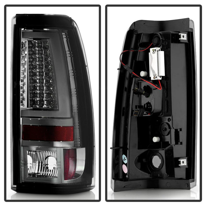 Version 2 Smoke LED Tail Lights <br>99-02 Chevy Silverado, GMC Sierra 1500 2500 3500