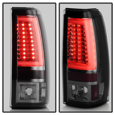 Version 2 Smoke LED Tail Lights <br>99-02 Chevy Silverado, GMC Sierra 1500 2500 3500