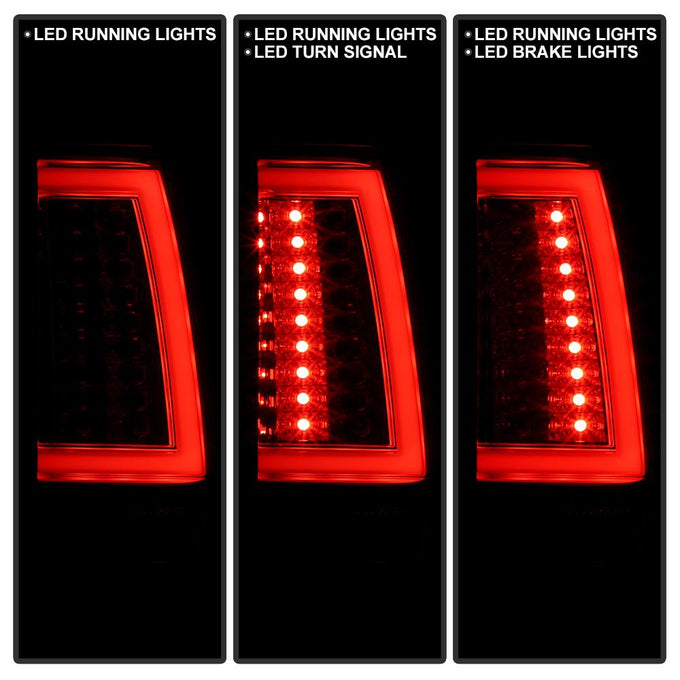 Version 2 Smoke LED Tail Lights <br>99-02 Chevy Silverado, GMC Sierra 1500 2500 3500