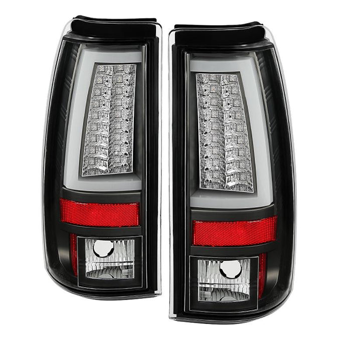 Version 2 Black LED Tail Lights <br>03-06 Chevy Silverado, 2007 Classic
