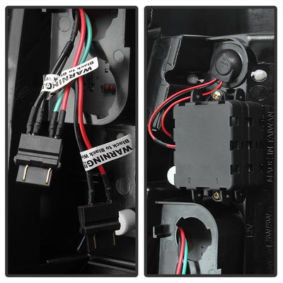 Version 2 Black LED Tail Lights <br>03-06 Chevy Silverado, 2007 Classic