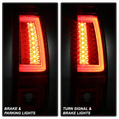 Version 2 Black LED Tail Lights <br>03-06 Chevy Silverado, 2007 Classic