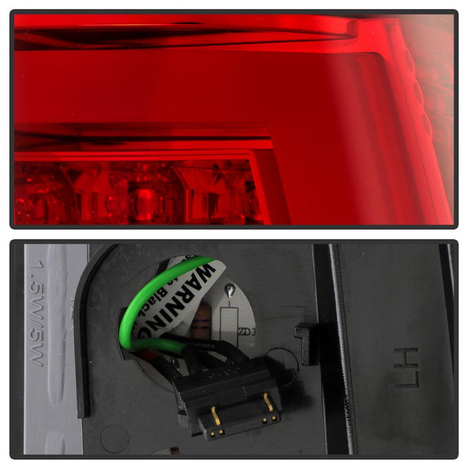Version 2 Red Clear LED Tail Lights <br>03-06 Chevy Silverado, 2007 Classic