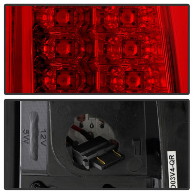 Version 2 Red Clear LED Tail Lights <br>03-06 Chevy Silverado, 2007 Classic