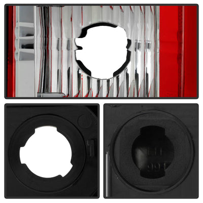Version 2 Red Clear LED Tail Lights <br>03-06 Chevy Silverado, 2007 Classic