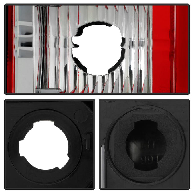 Version 2 Red Clear LED Tail Lights <br>03-06 Chevy Silverado, 2007 Classic