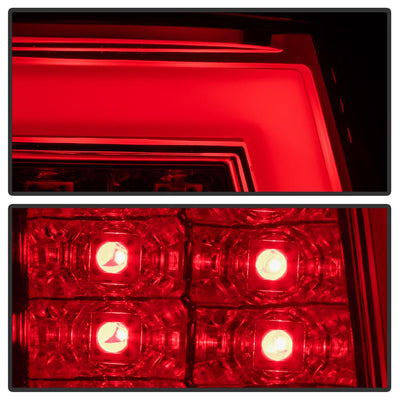Version 2 Red Clear LED Tail Lights <br>03-06 Chevy Silverado, 2007 Classic