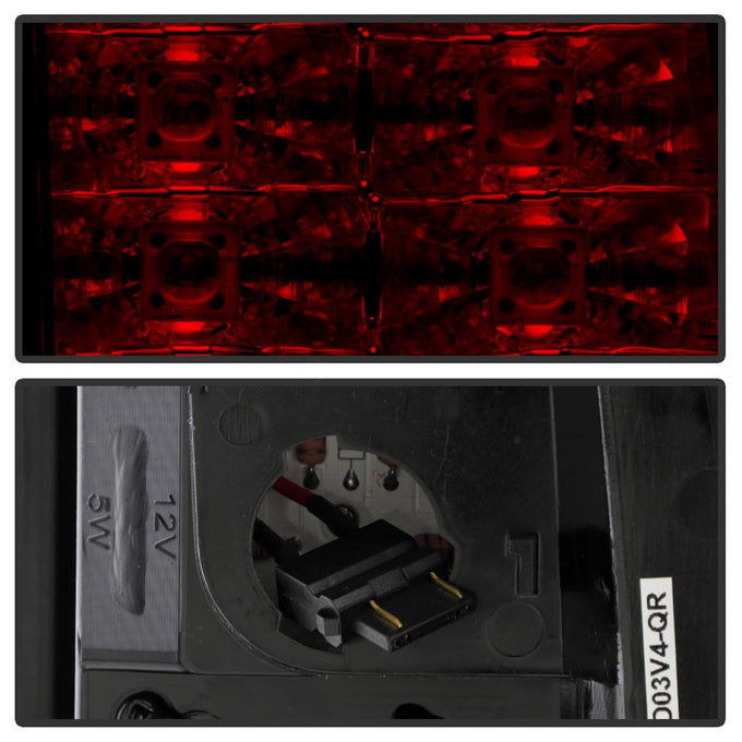 Version 2 Red Smoke LED Tail Lights <br>03-06 Chevy Silverado, 2007 Classic