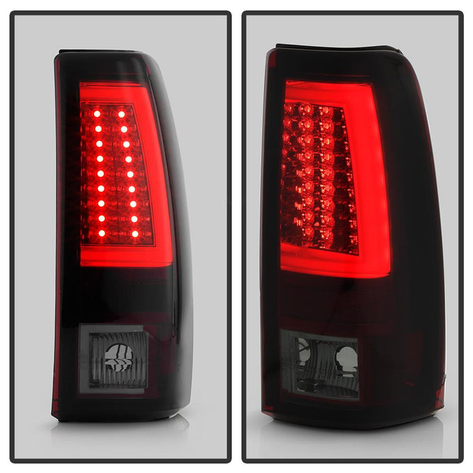Version 2 Red Smoke LED Tail Lights <br>03-06 Chevy Silverado, 2007 Classic