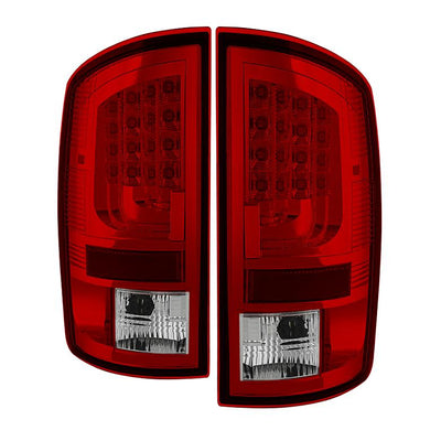 Version 2 Red Clear LED Tail Lights <br>07-08 Dodge Ram 1500 07-09 Dodge Ram 2500 Ram 3500