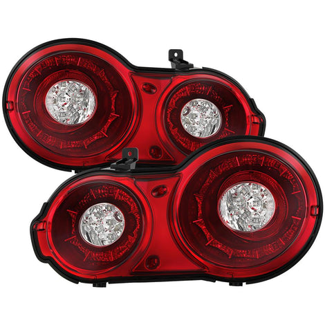 Red Clear LED Tail Lights <br>09-15 Nissan GT-R