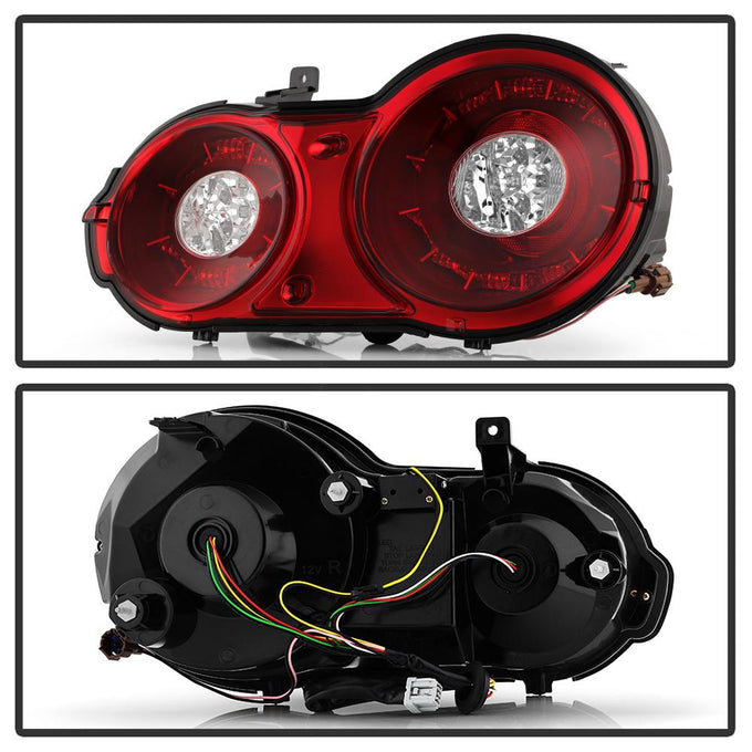 Red Clear LED Tail Lights <br>09-15 Nissan GT-R