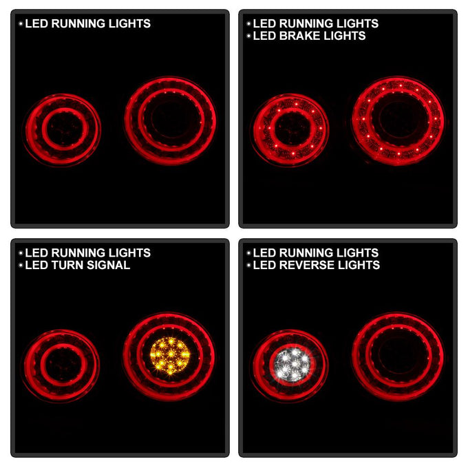 Red Clear LED Tail Lights <br>09-15 Nissan GT-R
