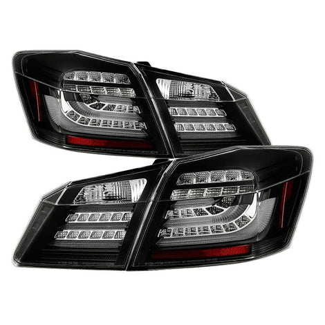 Black LED Tail Lights <br>13-15 Honda Accord