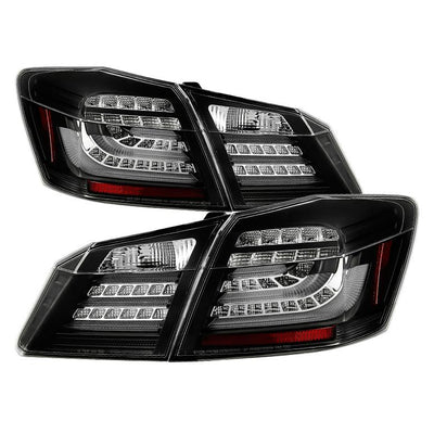 Black LED Tail Lights <br>13-15 Honda Accord