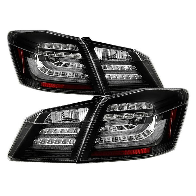 Black LED Tail Lights <br>13-15 Honda Accord