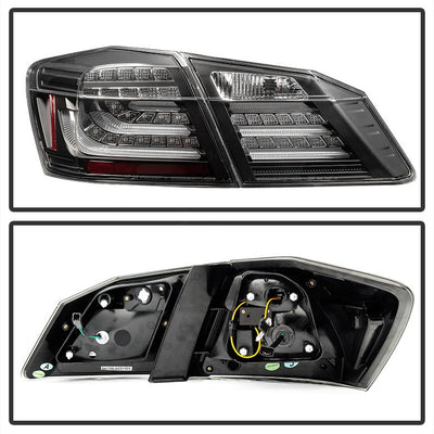 Black LED Tail Lights <br>13-15 Honda Accord