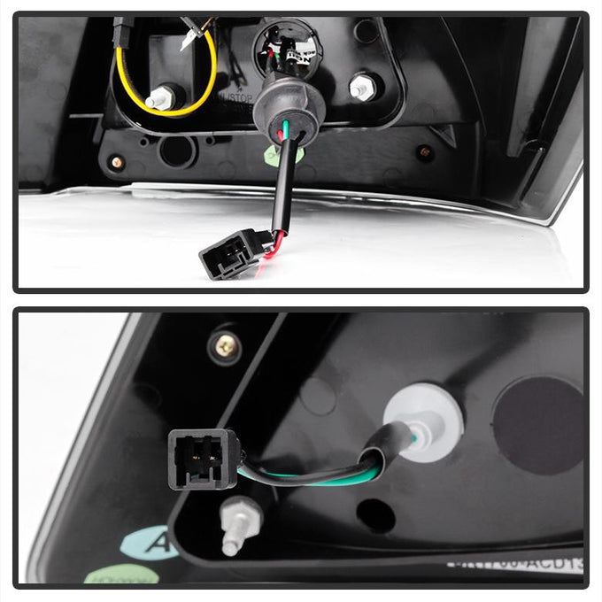 Black LED Tail Lights <br>13-15 Honda Accord